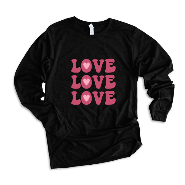 Love Love Love | Long Sleeve Graphic Tee