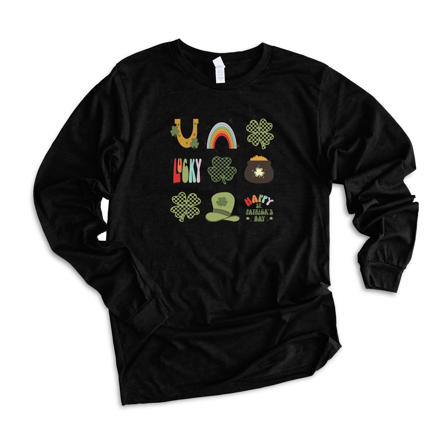 St.Patty Icons Chart | Long Sleeve Graphic Tee