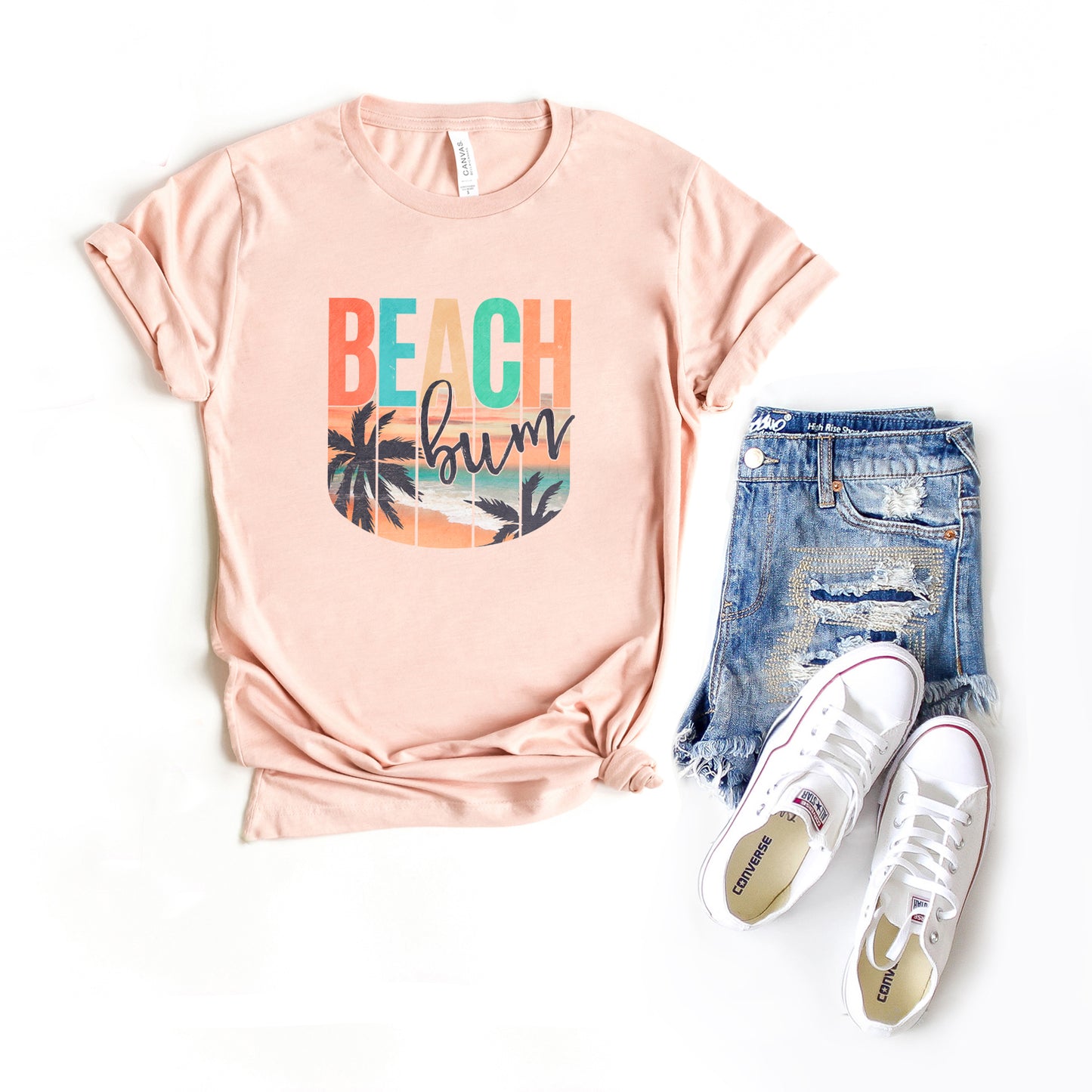 Beach Bum Colorful | Short Sleeve Graphic Tee