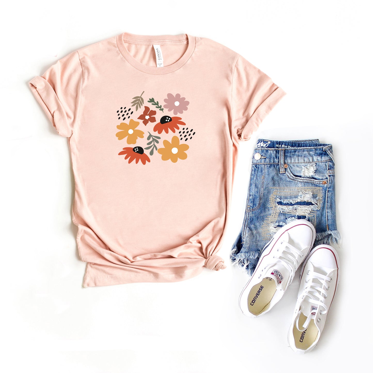 Abstract Flowers | Short Sleeve Graphic Tee