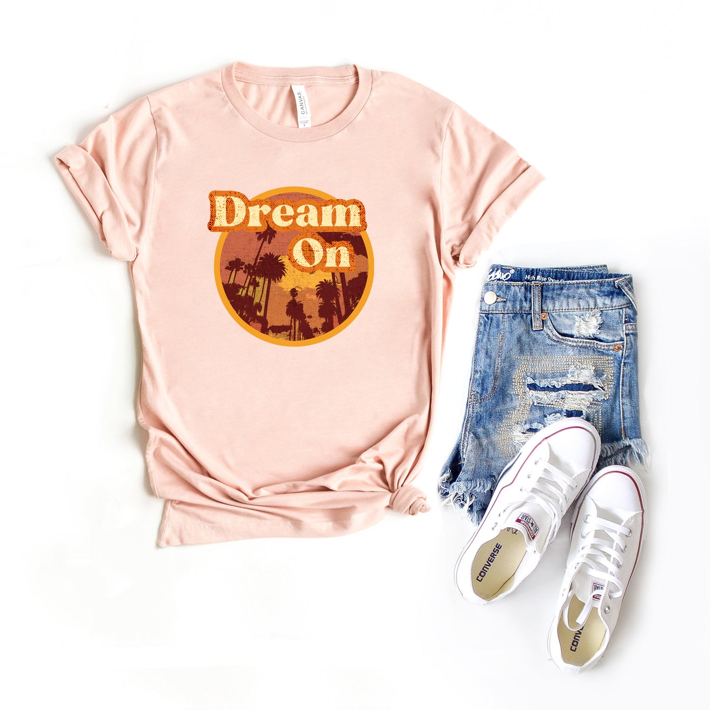Dream On Palm Trees | Short Sleeve Graphic Tee