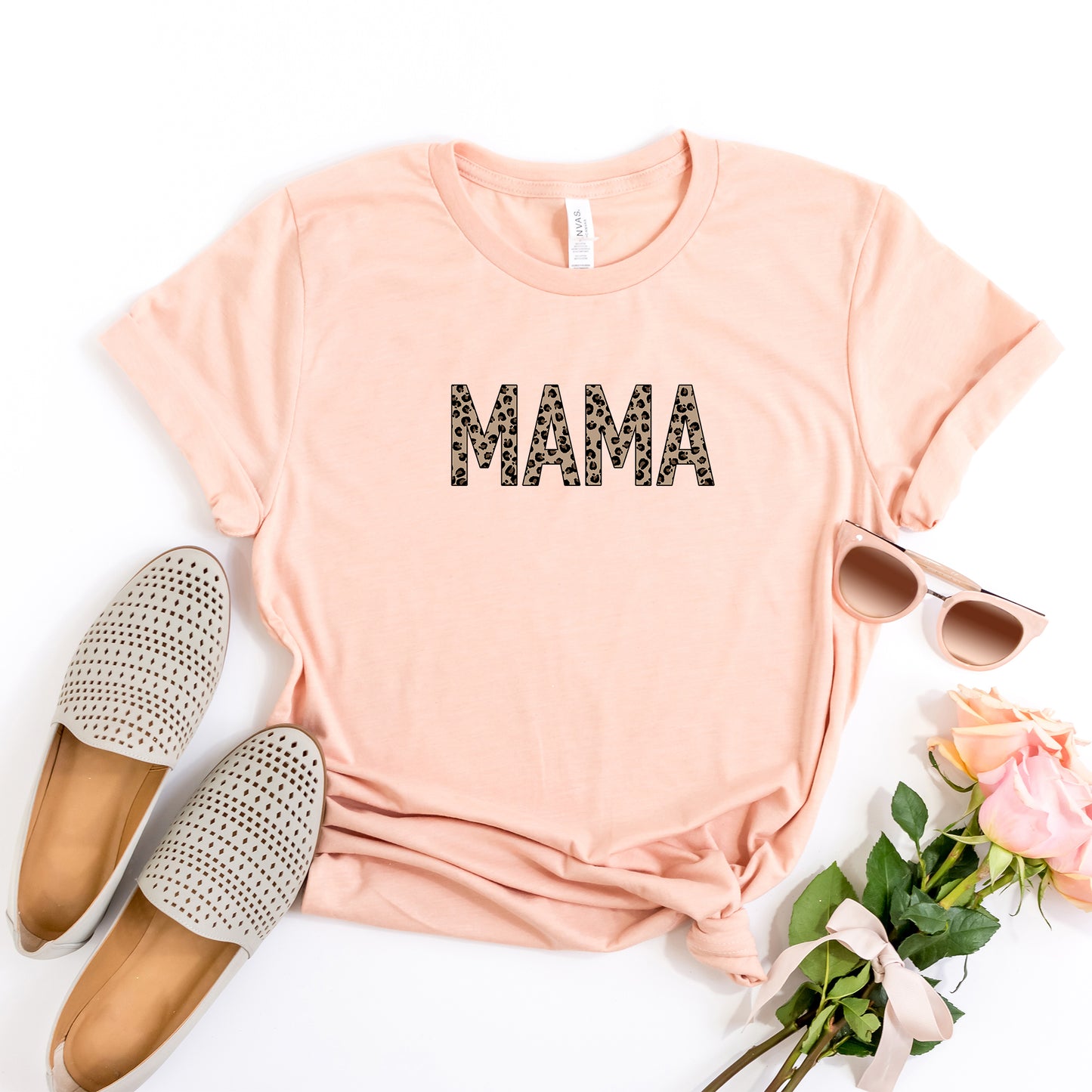 Mama - Leopard | Short Sleeve Graphic Tee