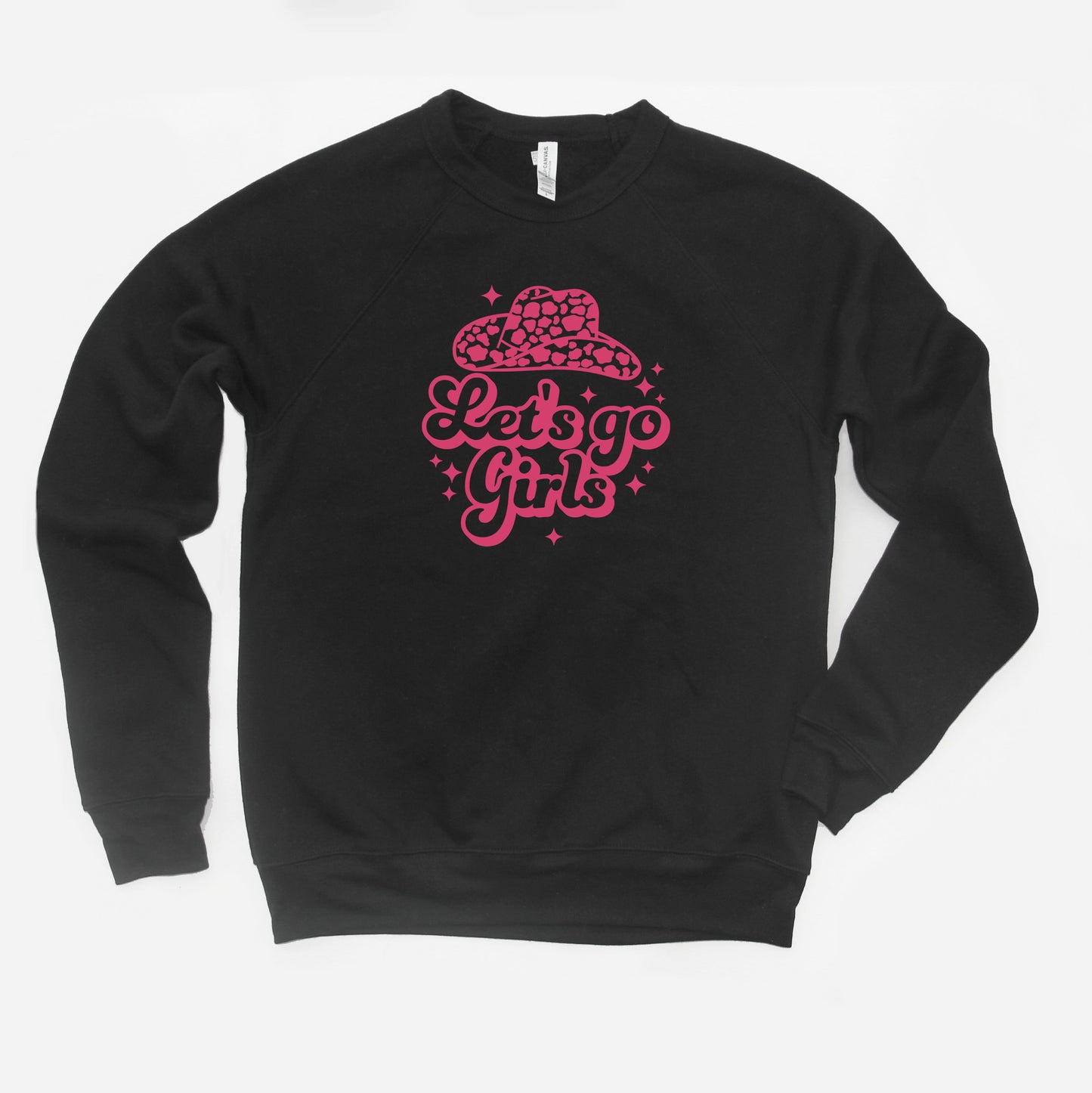 Let's Go Girls Leopard Hat | Bella Canvas Sweatshirt