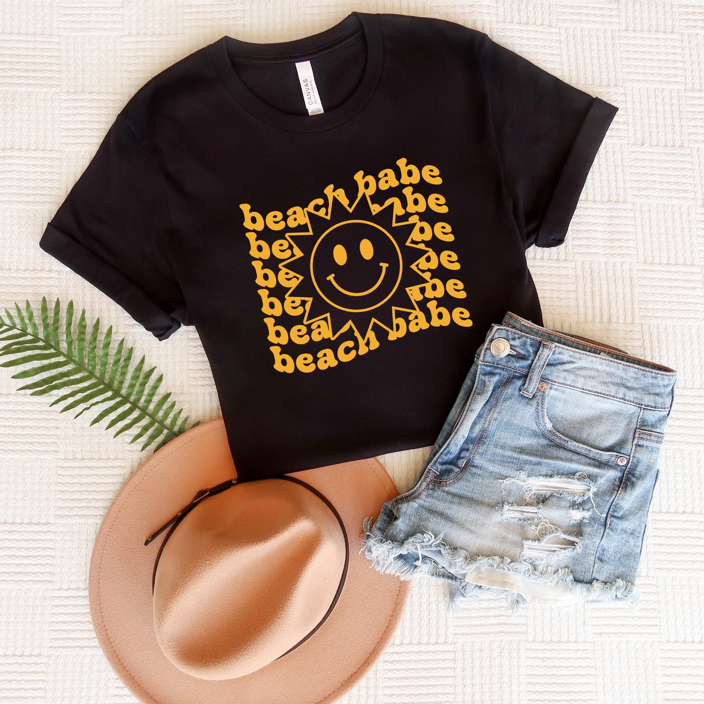 Beach Babe Stacked With Sun | Short Sleeve Graphic Tee