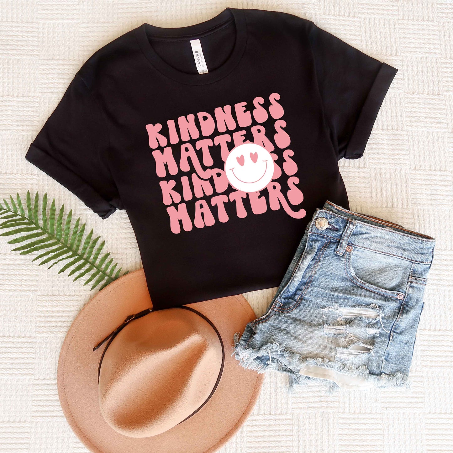 Kindness Matters Smiley Face | Short Sleeve Graphic Tee