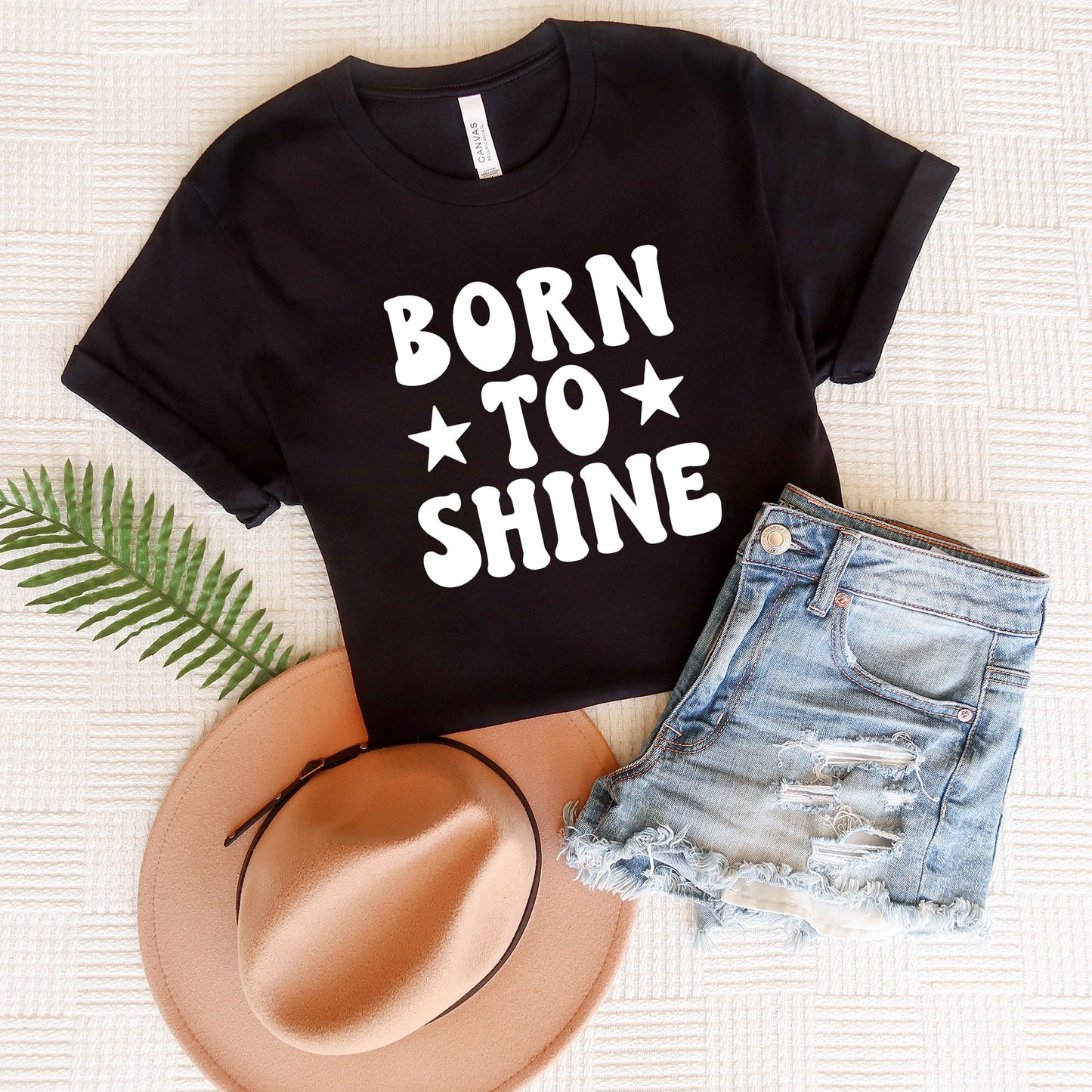 Born To Shine Stars | Short Sleeve Graphic Tee