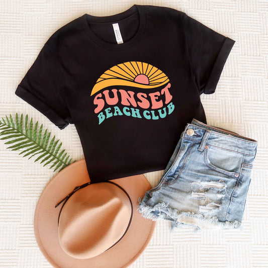 Sunset Beach Club | Short Sleeve Graphic Tee