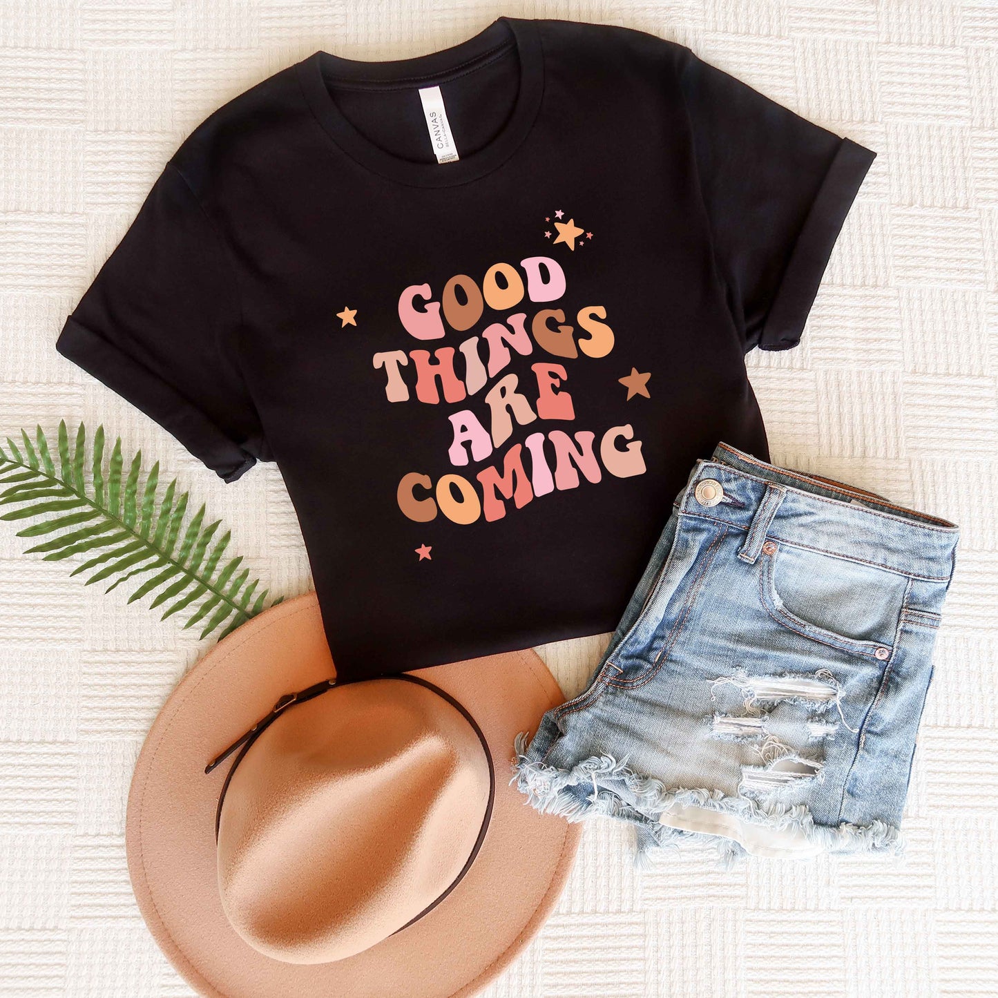 Good Things Are Coming Stars | Short Sleeve Graphic Tee