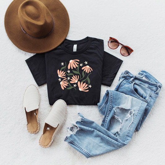 Pink Daisies | Short Sleeve Graphic Tee