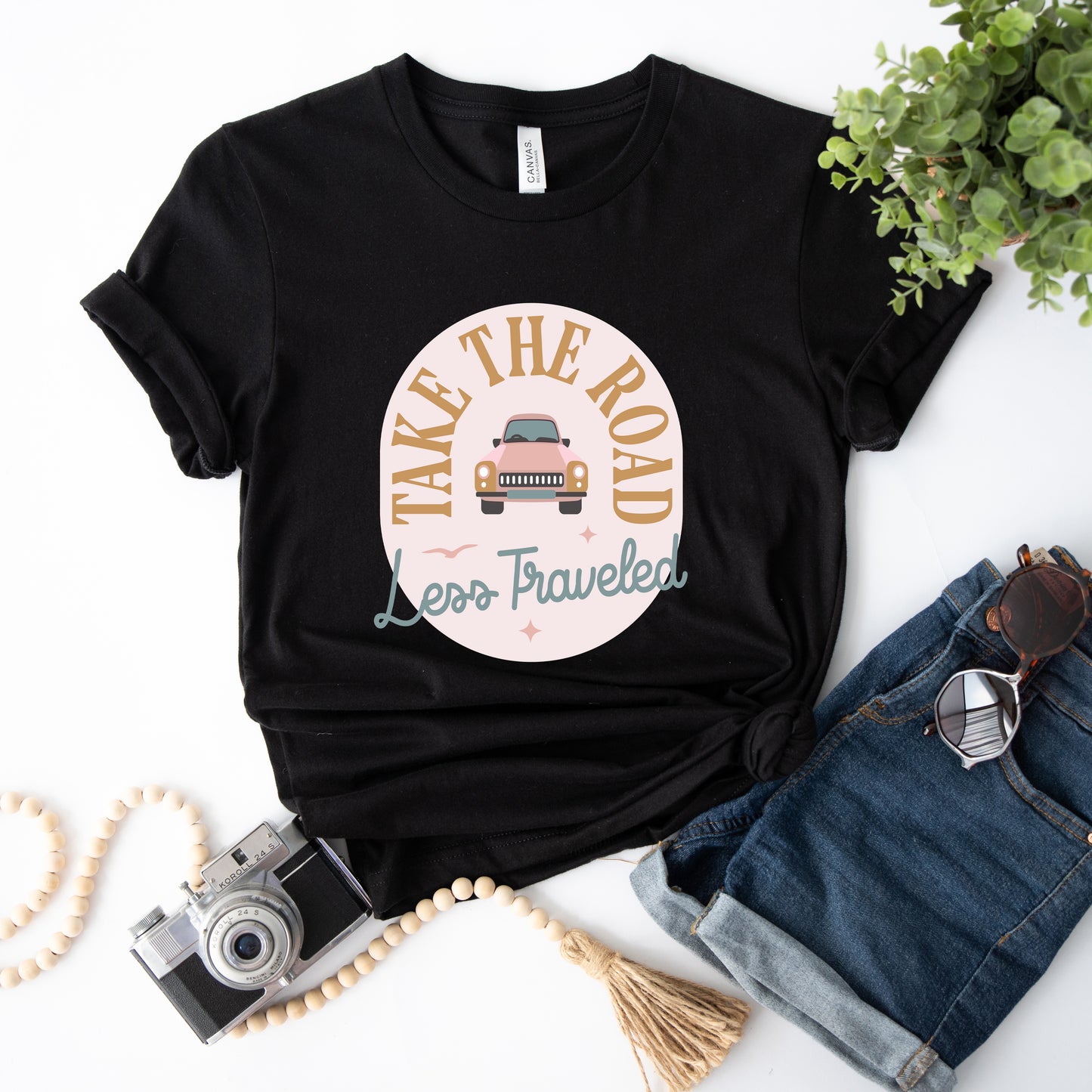 Road Less Traveled Car | Short Sleeve Graphic Tee