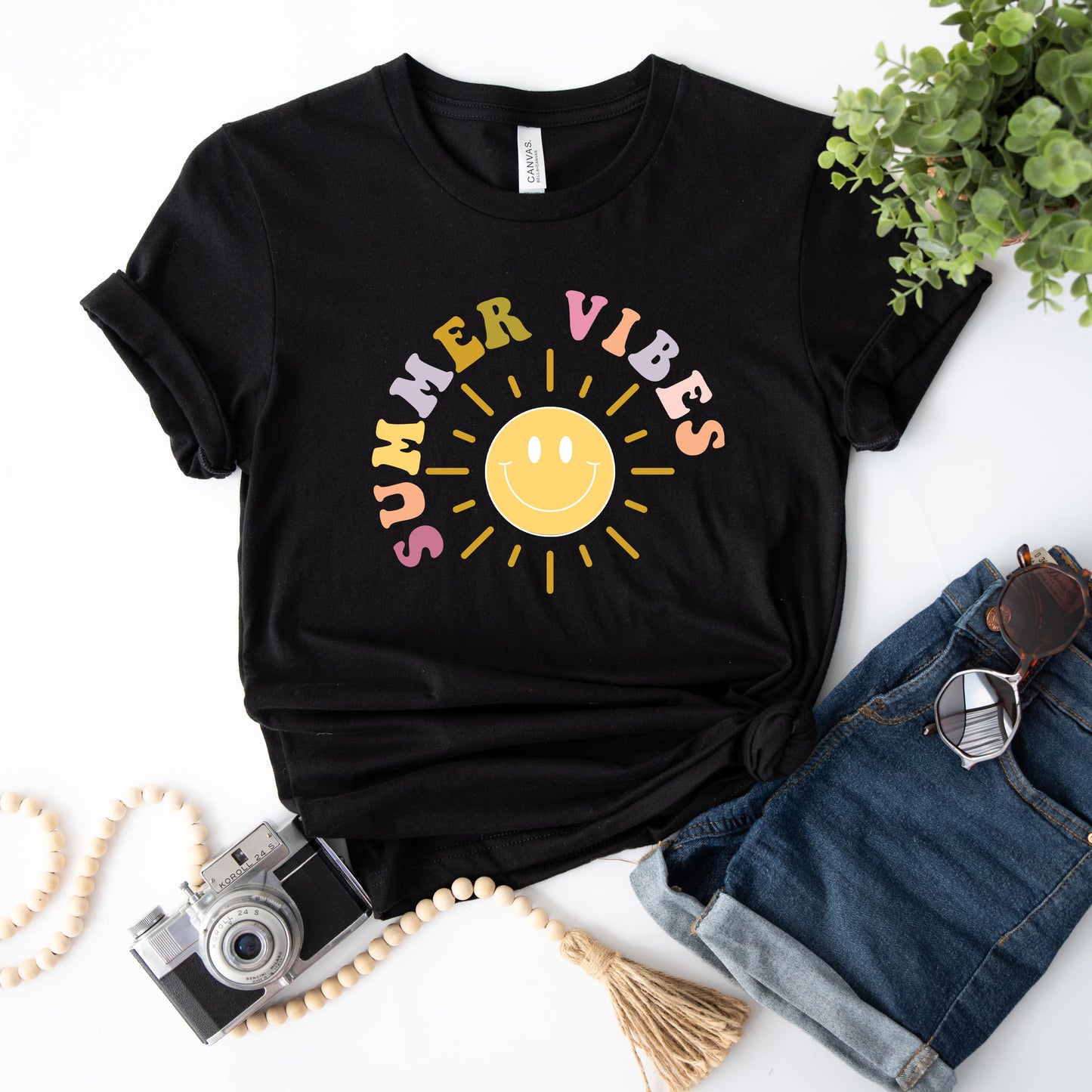 Summer Vibes Sun | Short Sleeve Graphic Tee
