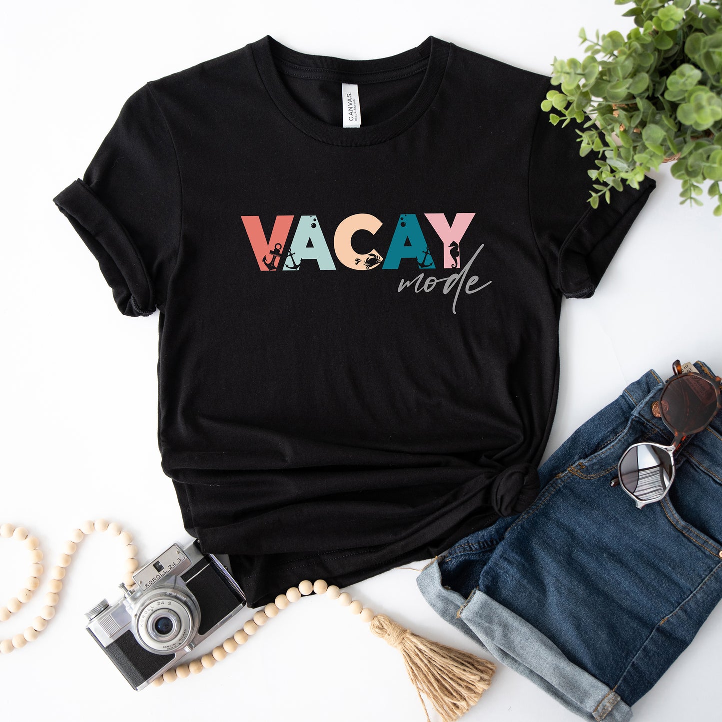 Vacay Mode Colorful | Short Sleeve Graphic Tee