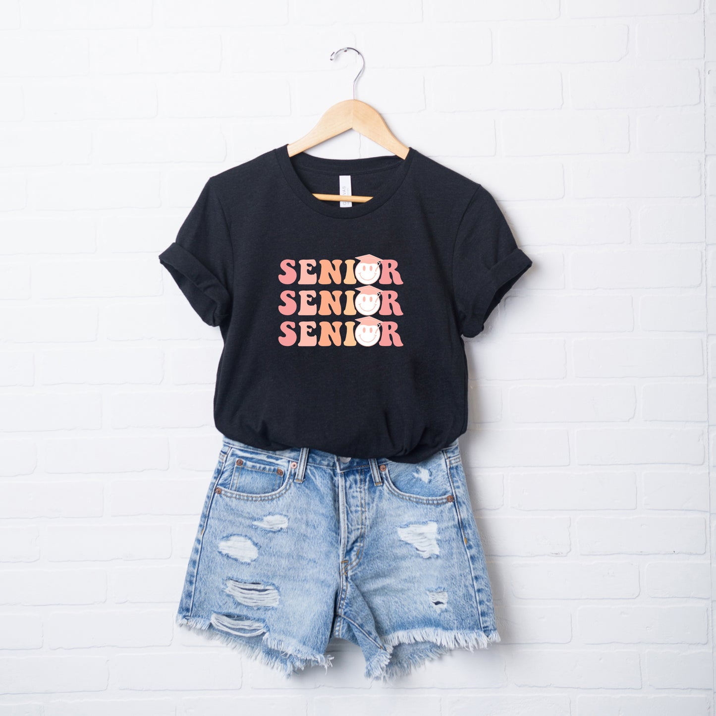 Senior Stacked Smiley | Short Sleeve Graphic Tee