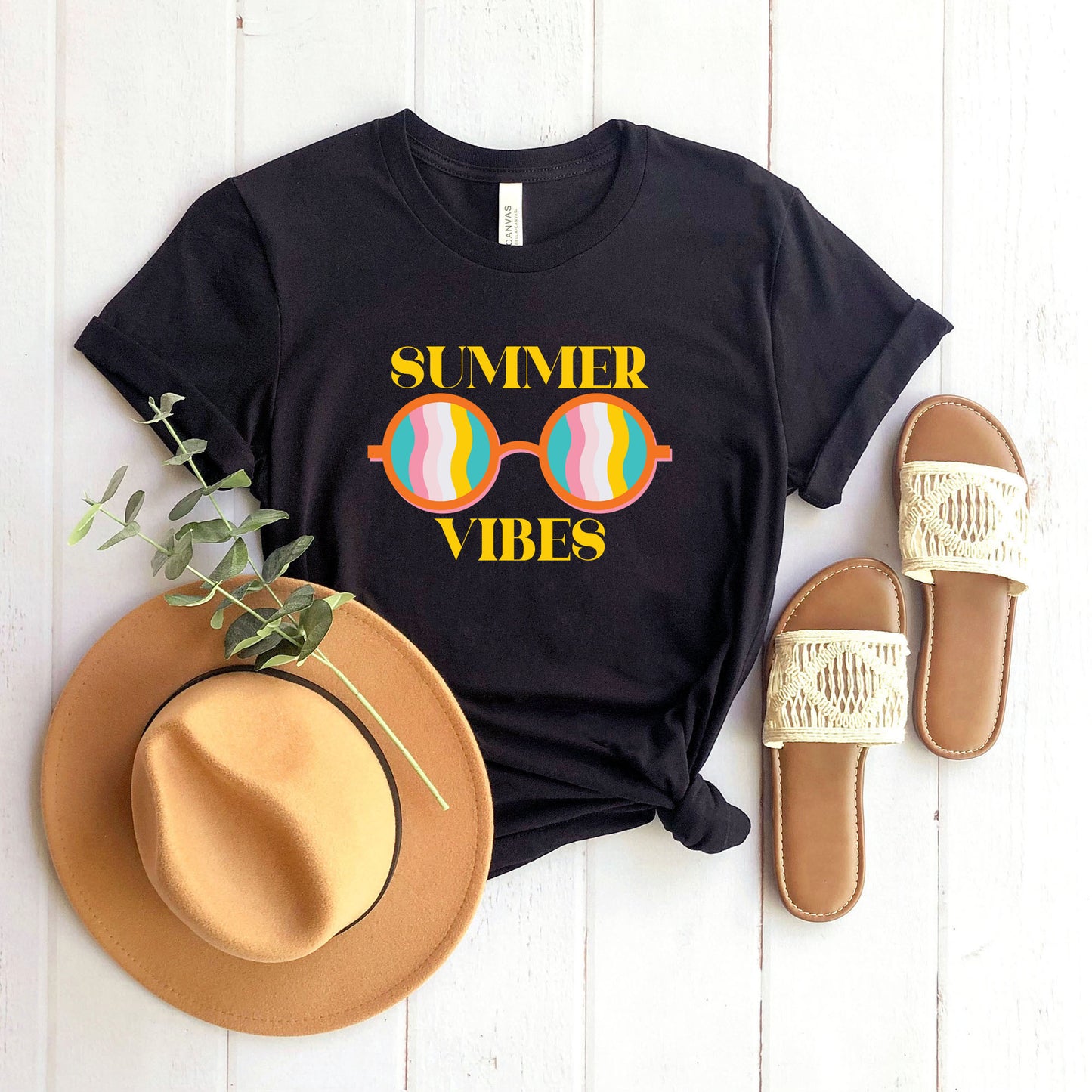 Summer Vibes Sunglasses | Short Sleeve Graphic Tee