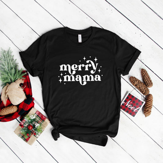Whimsical Merry Mama | Short Sleeve Graphic Tee