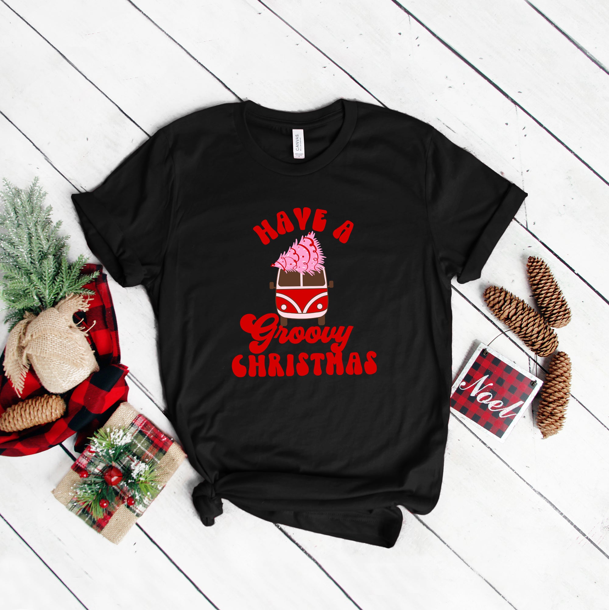 Groovy Christmas Man | Short Sleeve Crew Neck