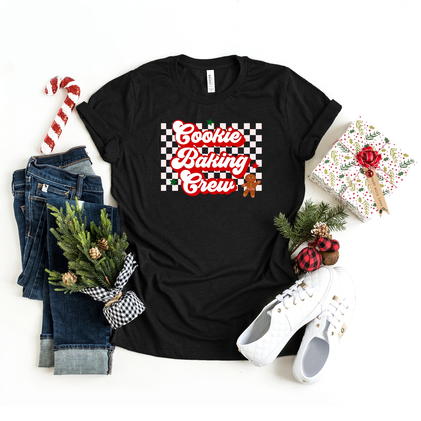 Cookie Baking Crew Checkered | Short Sleeve Graphic Tee