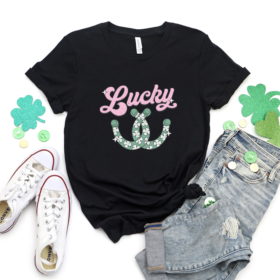 Lucky Horseshoes | Short Sleeve Graphic Tee