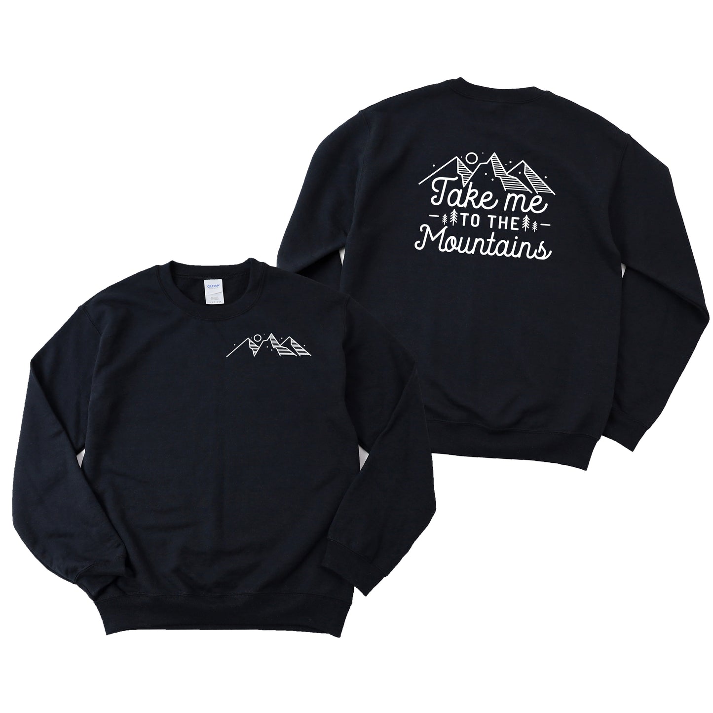 Take Me To The Mountains Landscape | Front and Back Sweatshirt
