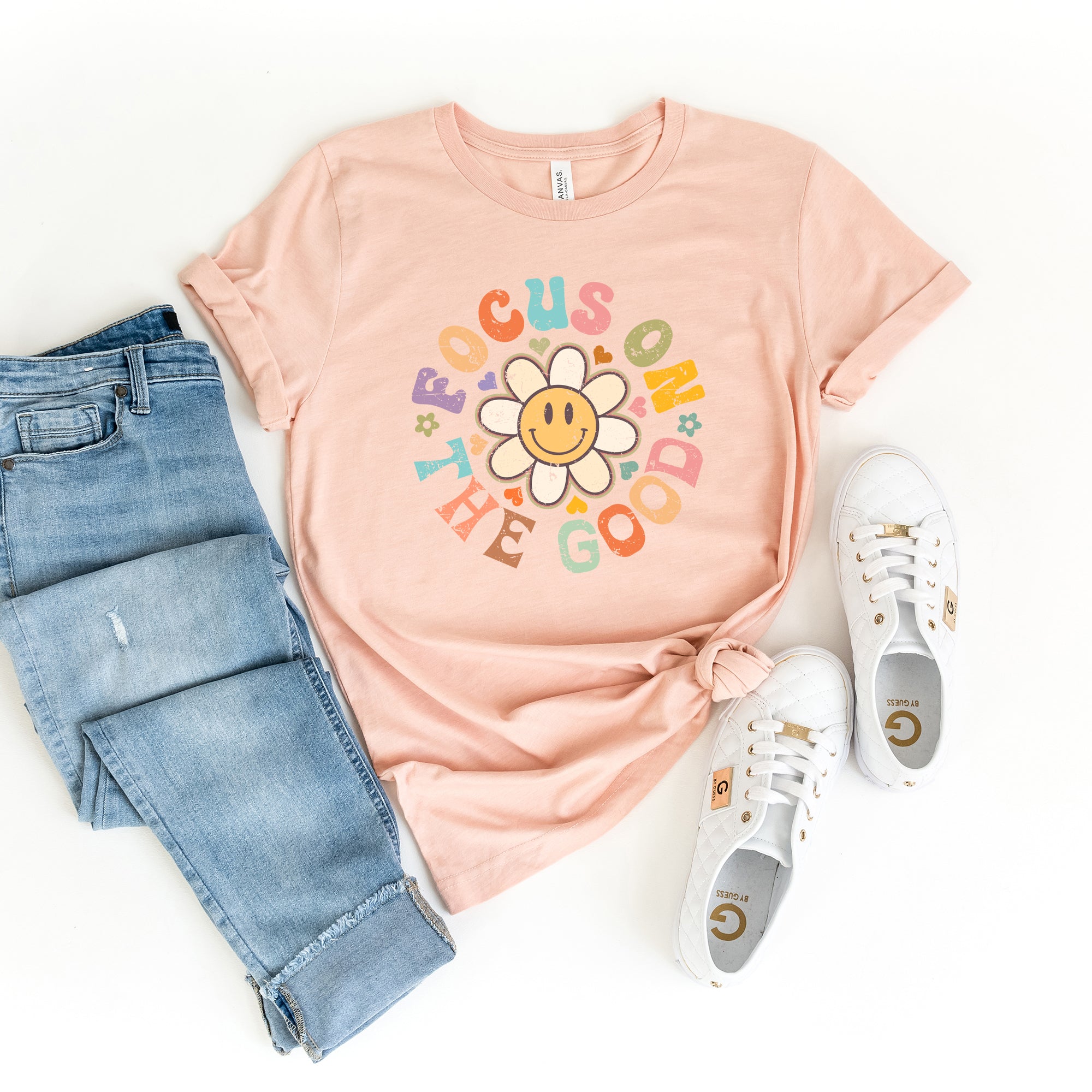 Focus On The Good Flower | Short Sleeve Graphic Tee
