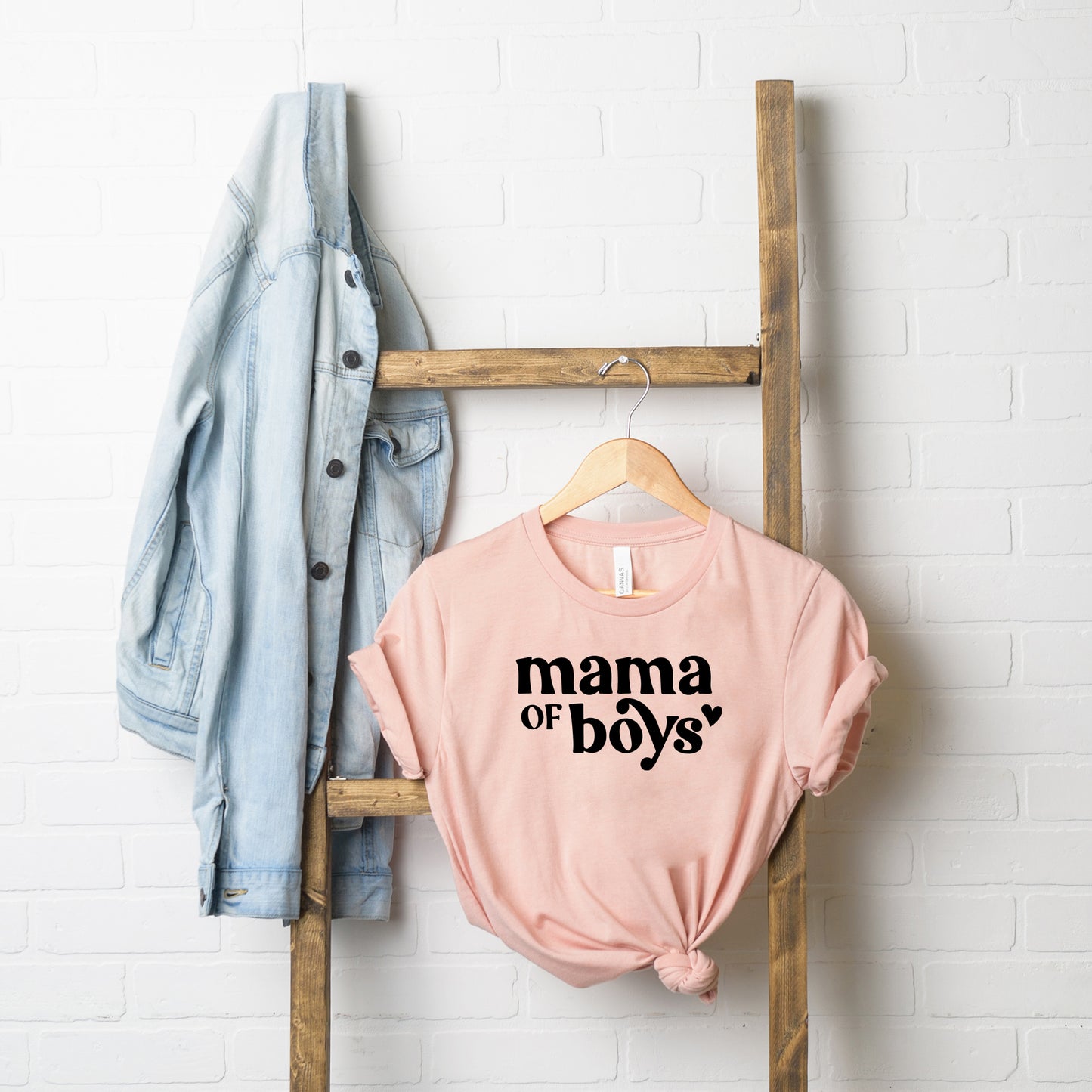 Mama of Boys Heart | Short Sleeve Graphic Tee
