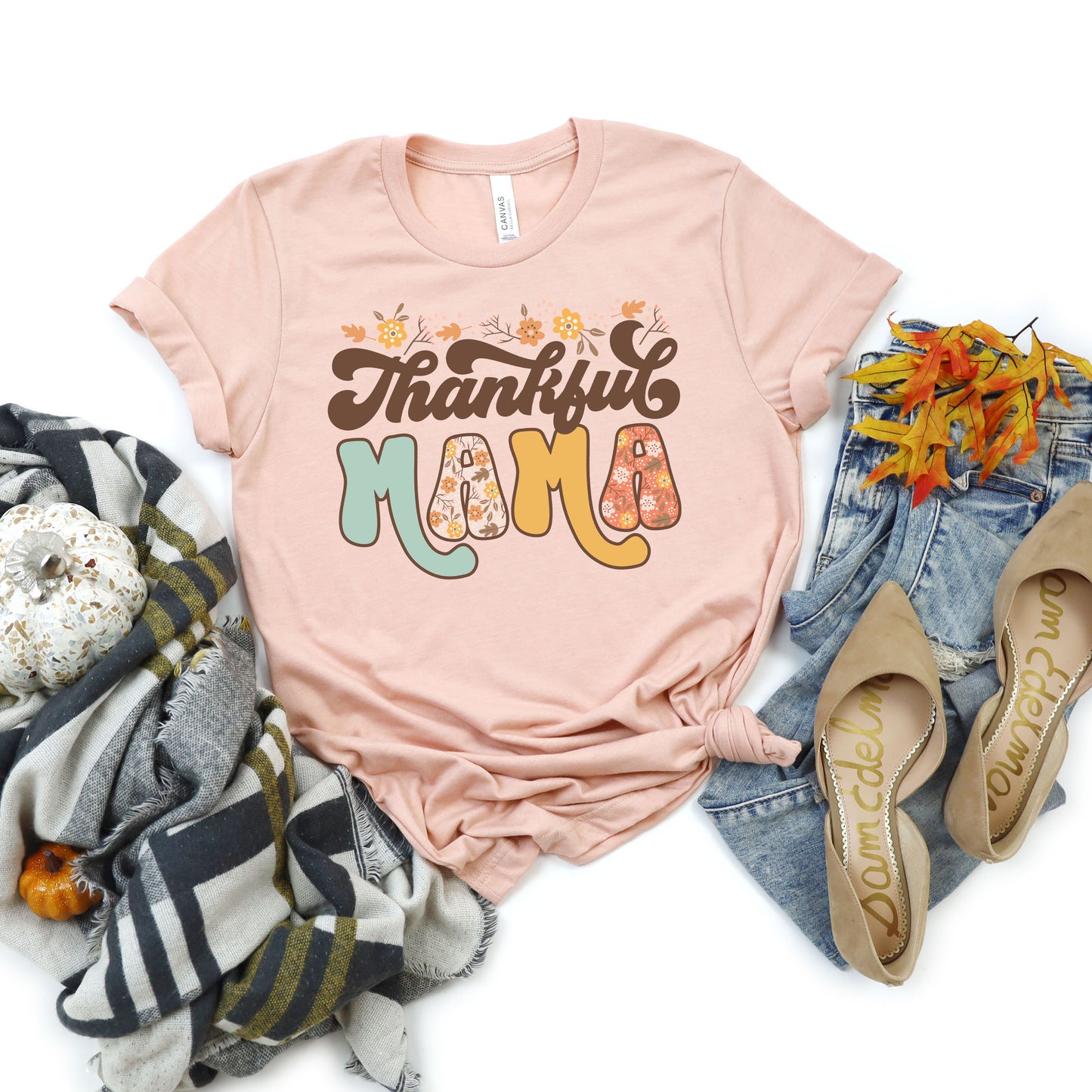 Thankful Mama Floral | Short Sleeve Graphic Tee