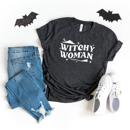 Witchy Woman Broom | Short Sleeve Graphic Tee