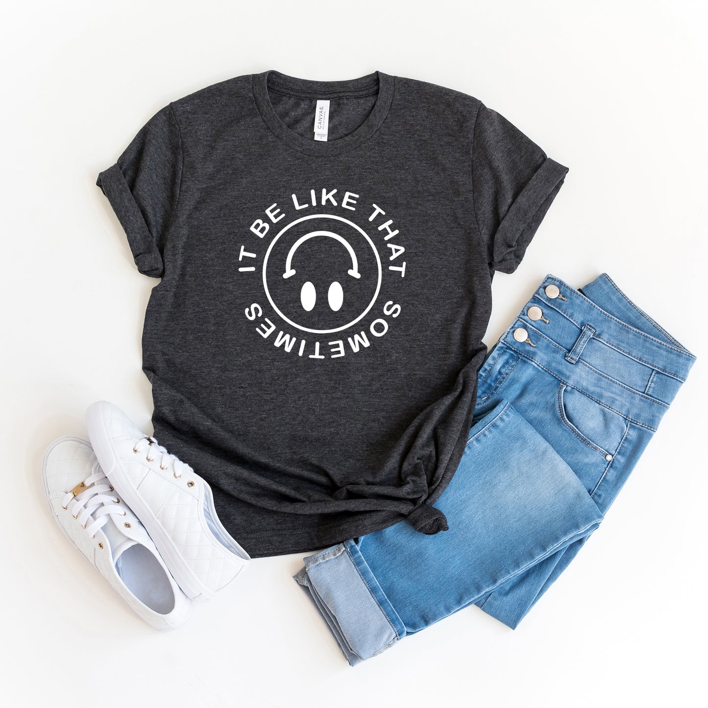 It Be Like That Smiley Face | Short Sleeve Graphic Tee