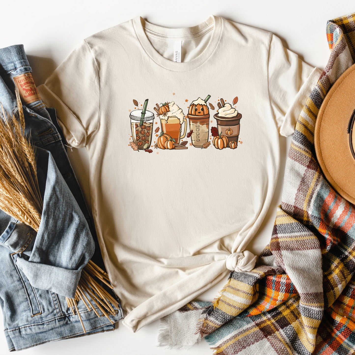Fall Lattes | Short Sleeve Graphic Tee