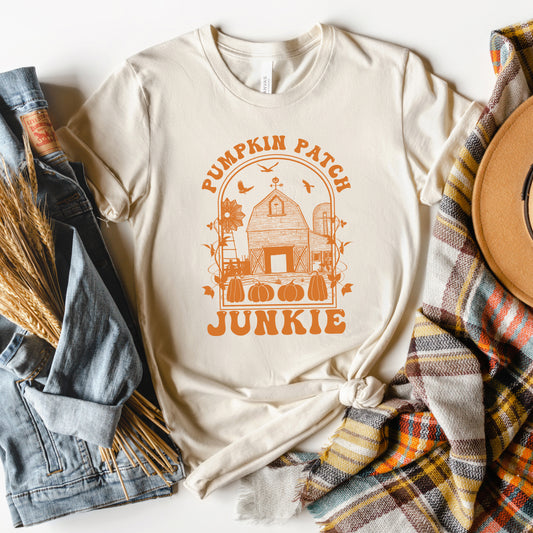 Pumpkin Patch Junkie | Short Sleeve Graphic Tee