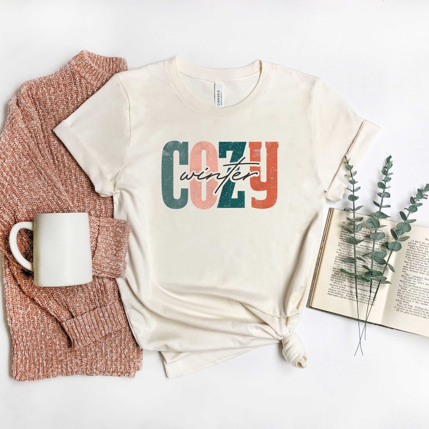Retro Cozy Winter Colorful | Short Sleeve Graphic Tee