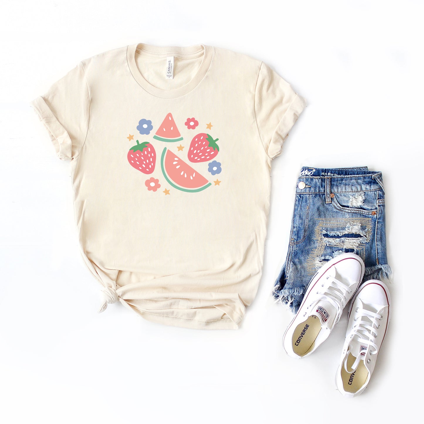 Pastel Fruits | Short Sleeve Graphic Tee