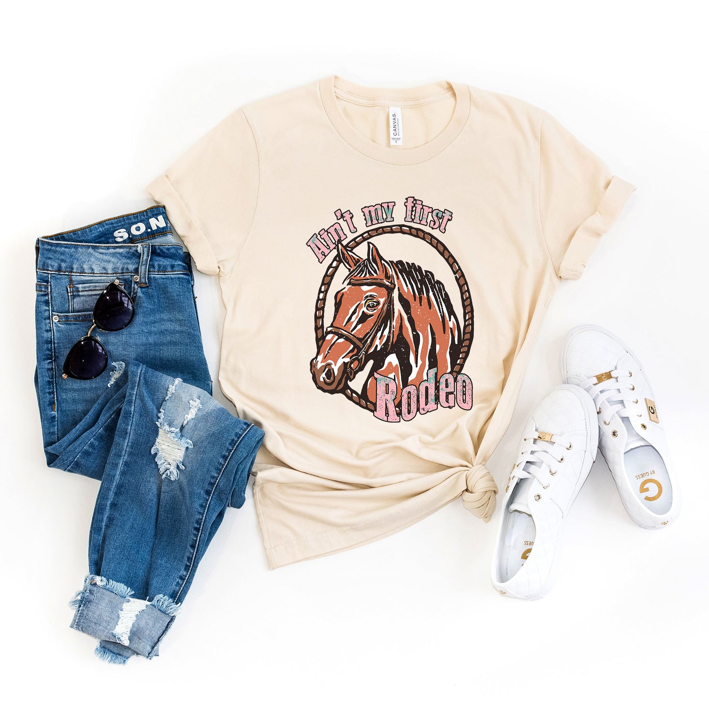 Ain't My First Rodeo Horse | Short Sleeve Graphic Tee
