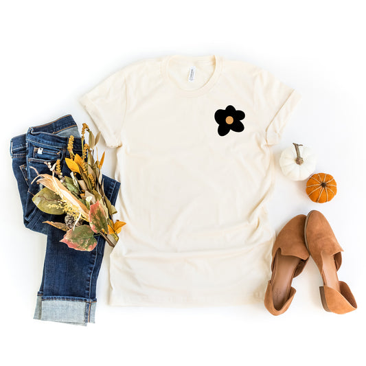 Trick Or Treat Flowers | Front & Back Short Sleeve Graphic Tee