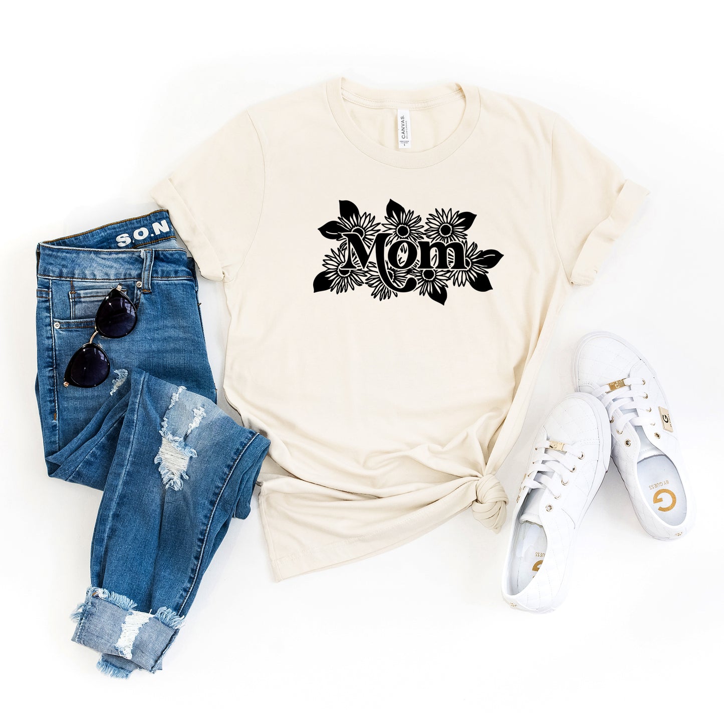 Mom Sunflowers | Short Sleeve Graphic Tee