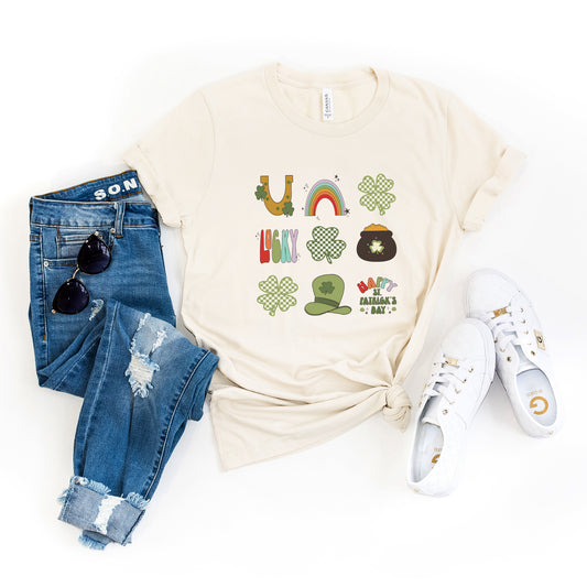 St. Patrick's Icons Chart | Short Sleeve Graphic Tee