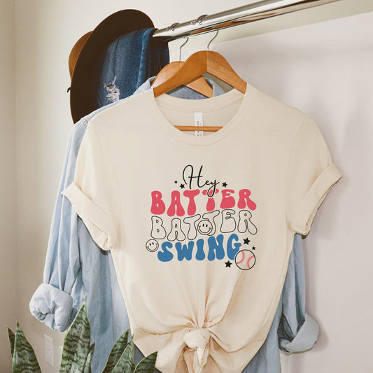 Batter Batter Red White Blue | Short Sleeve Graphic Tee