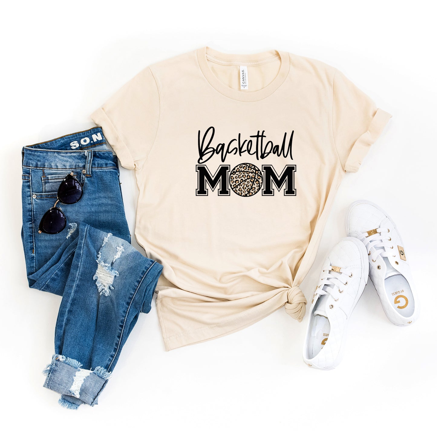 Basketball Mom Colorful | Short Sleeve Graphic Tee