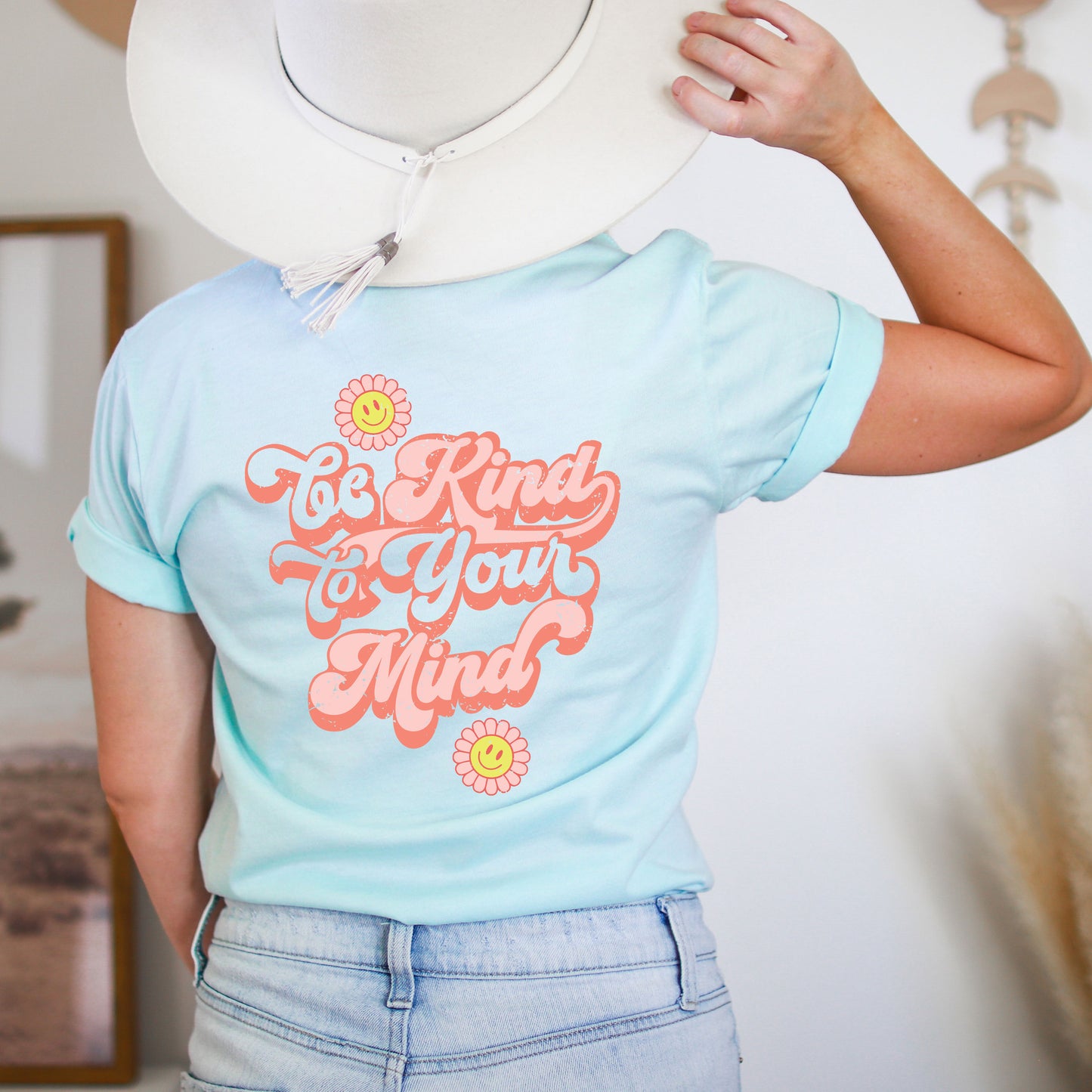 Be Kind To Your Mind Retro | Front & Back Short Sleeve Graphic Tee