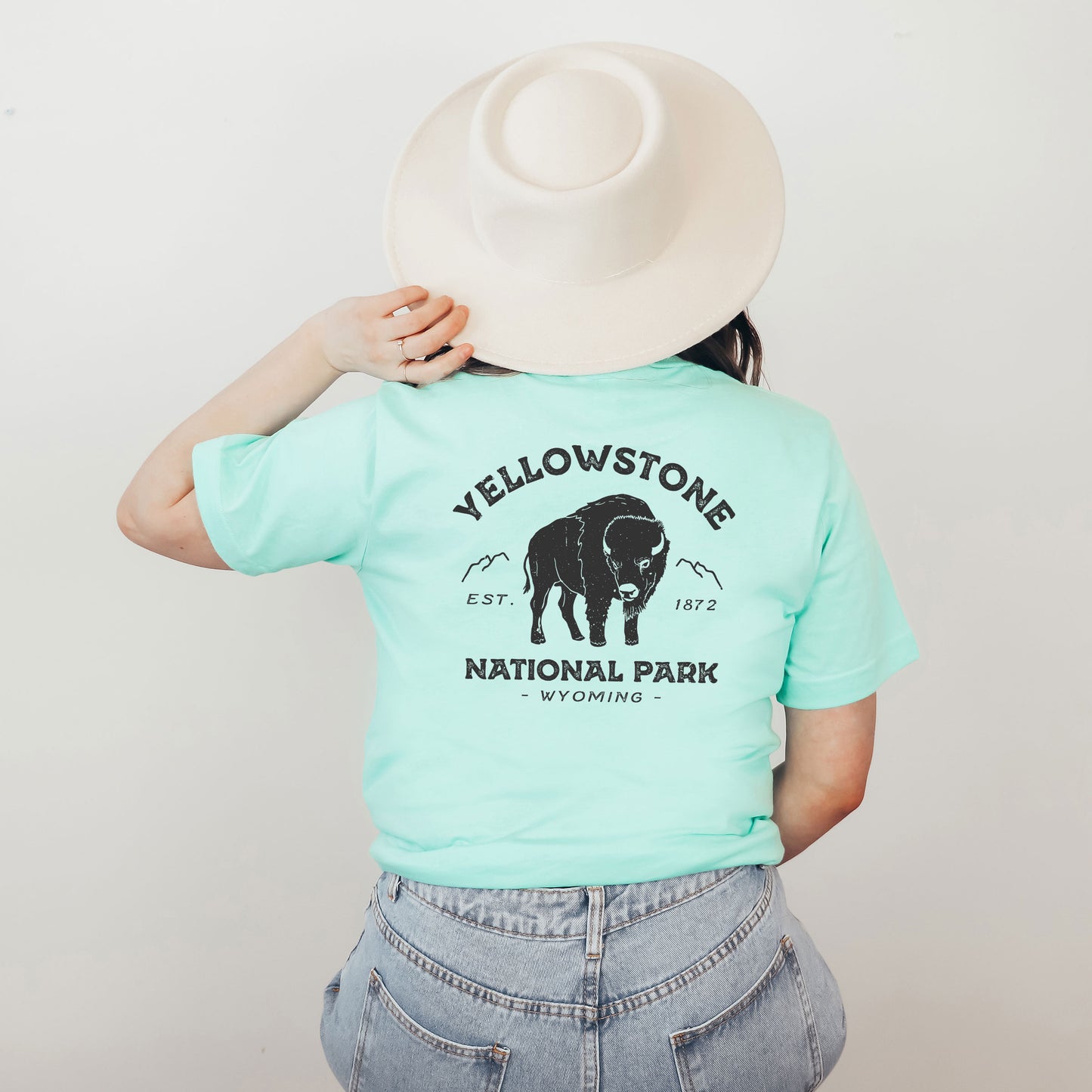 Vintage Yellowstone National Park | Front & Back Short Sleeve Graphic Tee