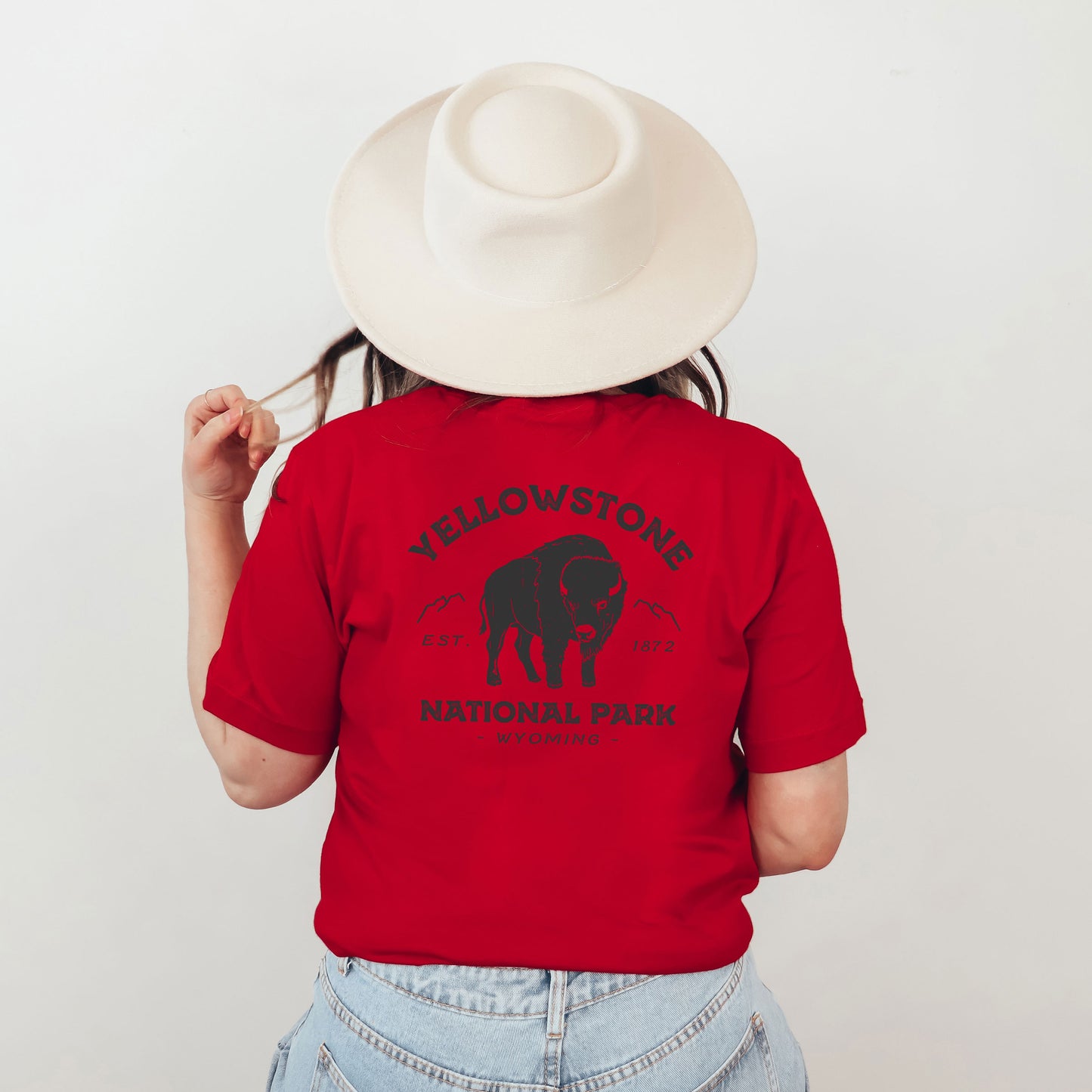 Vintage Yellowstone National Park | Front & Back Short Sleeve Graphic Tee