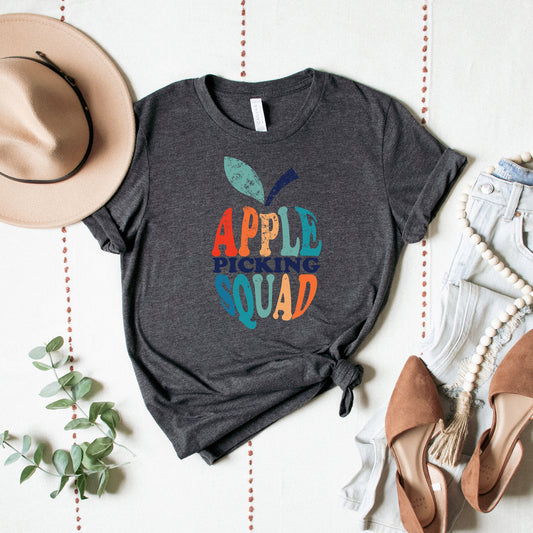 Apple Picking Squad Colorful | Short Sleeve Graphic Tee