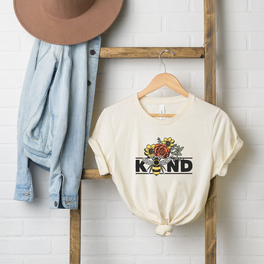 Bee Kind Floral | Short Sleeve Graphic Tee