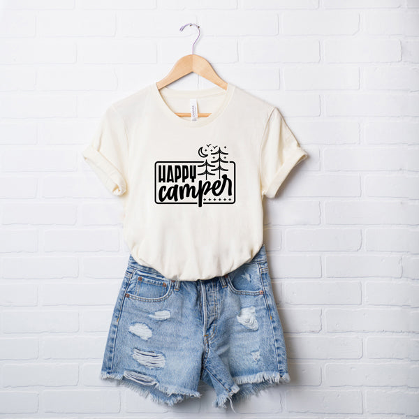 Happy Campers Trees Night | Short Sleeve Graphic Tee