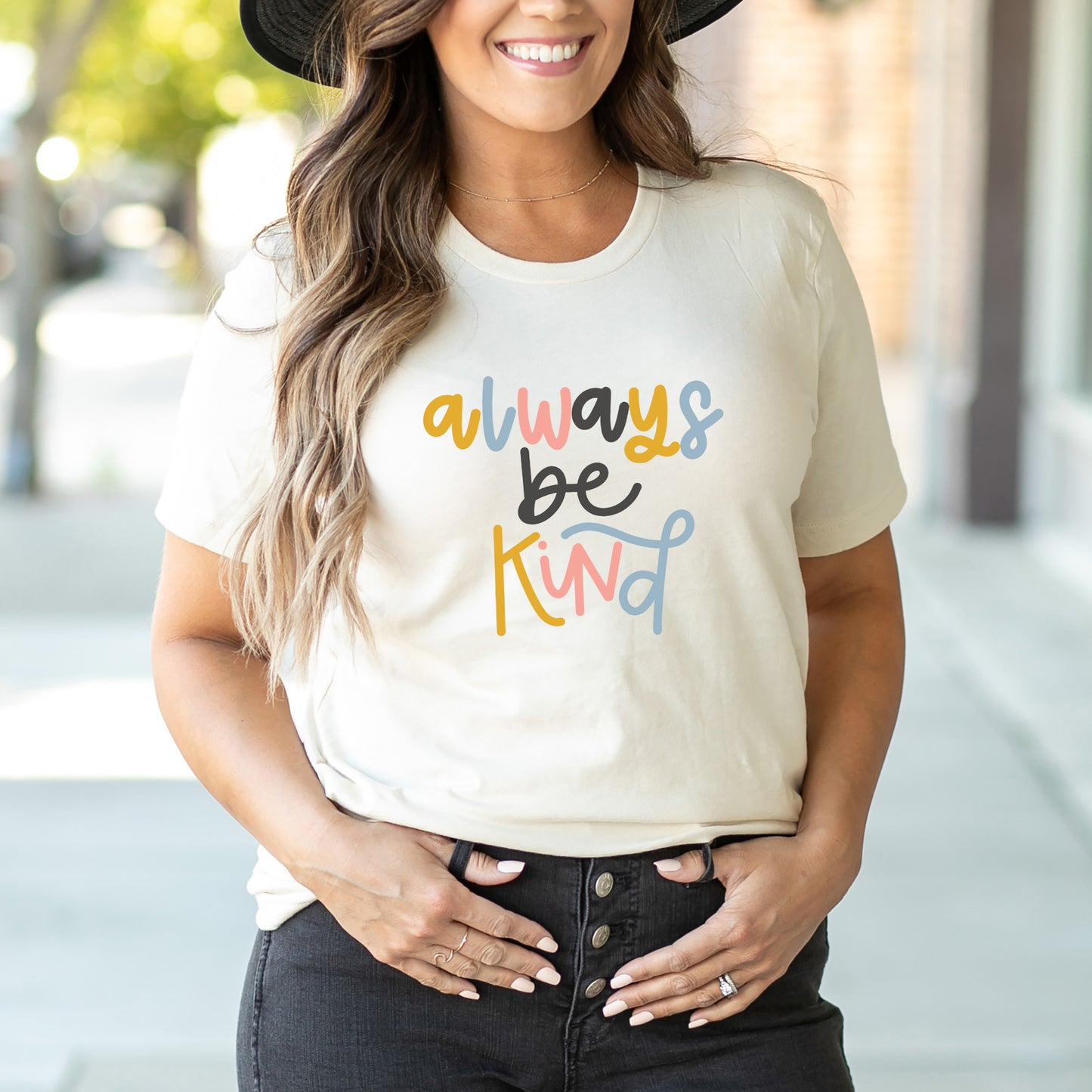 Always Be Kind Colorful | Short Sleeve Graphic Tee