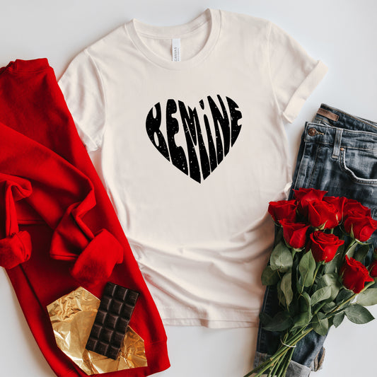 Be Mine Distressed Heart | Short Sleeve Graphic Tee