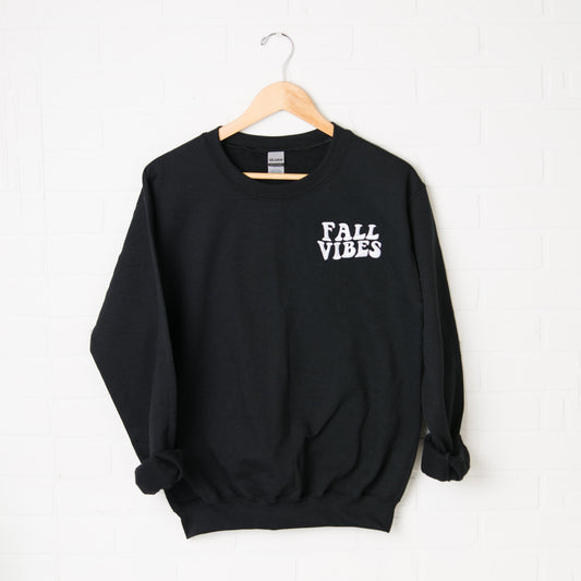 Fall Vibes Retro | Embroidered Sweatshirt