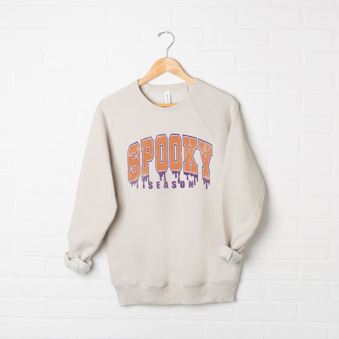 Spooky Season Varsity Drip | Bella Canvas Sweatshirt