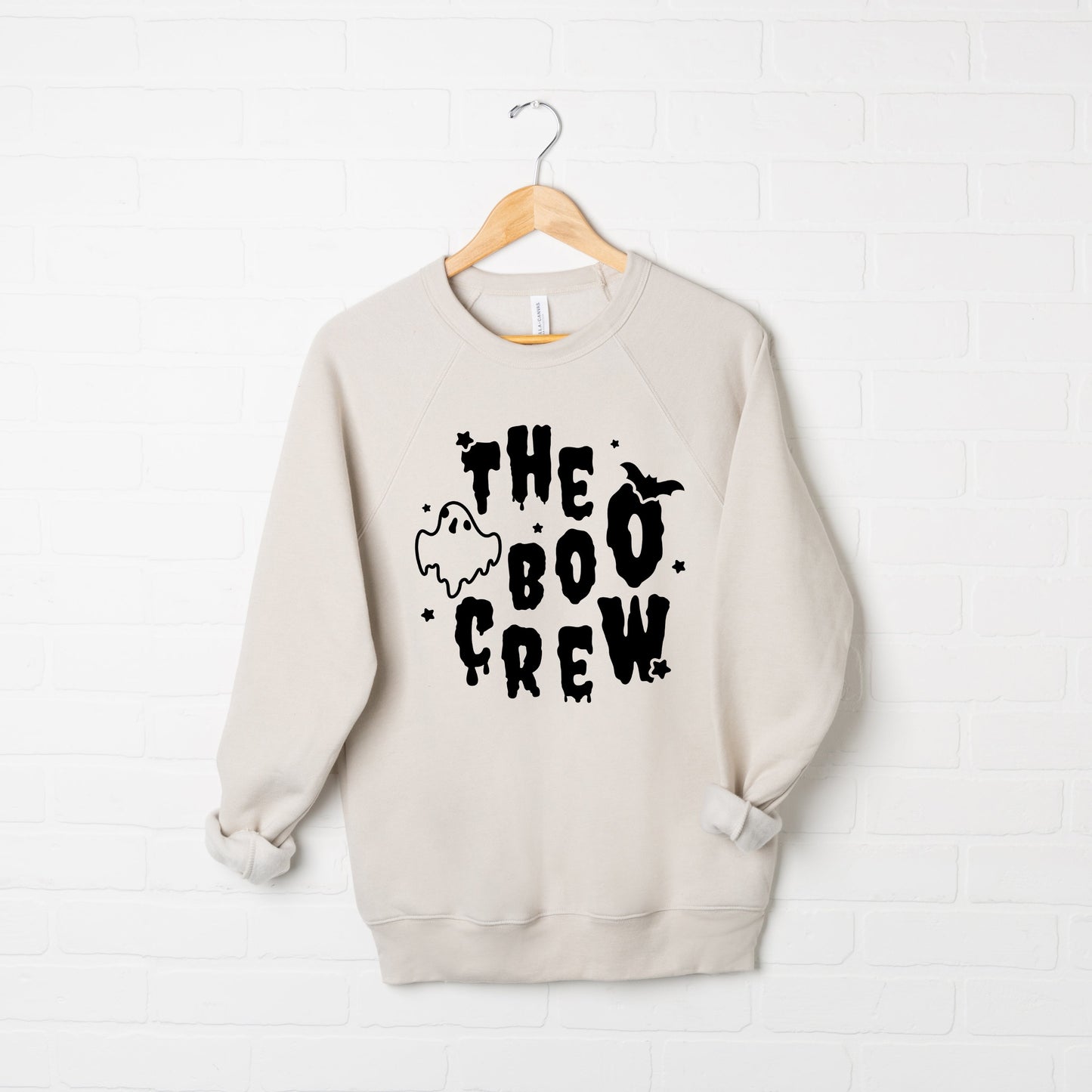 The Boo Crew Bat and Ghost | Bella Canvas Sweatshirt