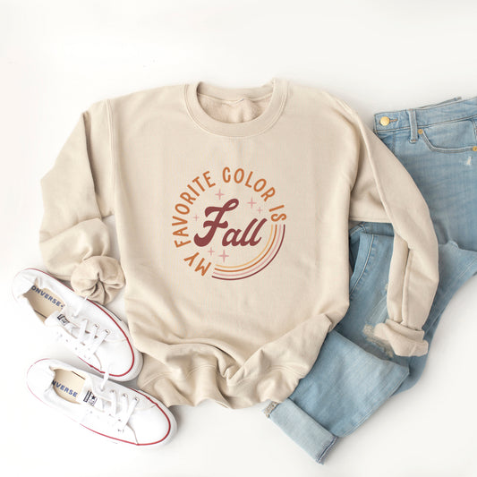 My Favorite Color is Fall Circle | Sweatshirt